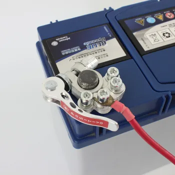FOXSUR Быстроразъемный акумулаторен скоба за кола волтова батерия конектор порест монтаж на скоба быстроразъемный прекъсвач на батерията ворсовая корона