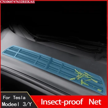 За Tesla, Модел Y Защитна мрежа против насекоми Предния Капак Климатик Въздух Защитно покритие Модификация Аксесоари