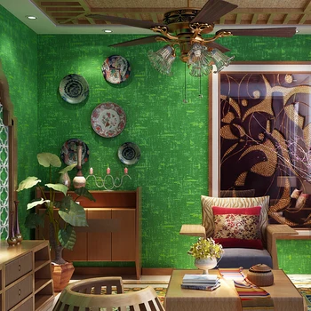 Emerald Кънтри Стил Плътен Цвят Американски Тапети Начало Декор Реколта Зелени Крапчатые Ролка Тапети За Стените на Стаята с 10 м * 0,53 м