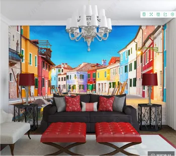 Papel de parede Френски градския пейзаж, 3d тапети стенопис, хол, спалня тапети начало декор